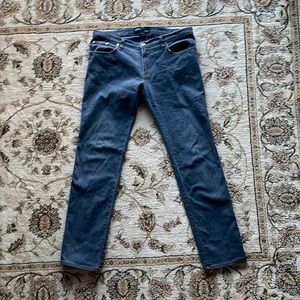 BDG Skinny jeans 34W x 32L , tapered, zip fly, 98% cotton, 2% spandex. Well worn